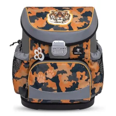 Ergonomska šolska torba Belmil Mini-Fit "Orange Camouflage" - Testirano in priporočeno s strani nemškega AGR