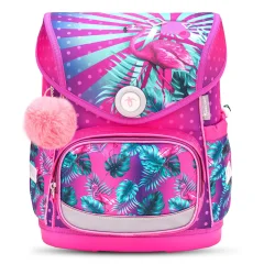 Ergonomska šolska torba Belmil Compact "Tropical Flamingo"