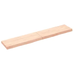 vidaXL Kopalniški pult 160x30x(2-6) cm neobdelan trden les