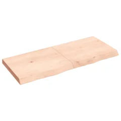 vidaXL Kopalniški pult 120x50x(2-6) cm neobdelan trden les