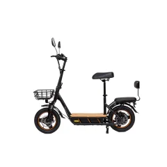 Kukirin C1 Pro 26AH Električni Skiro - 500W Motor  48V26AH Baterija100KM Doseg Kolutna Zavora - Črna