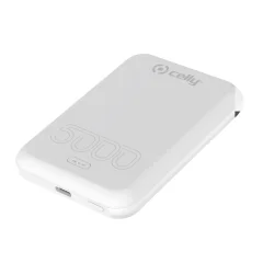 CELLY POWER BANK Tekmočna MagCharge 5A Blanco