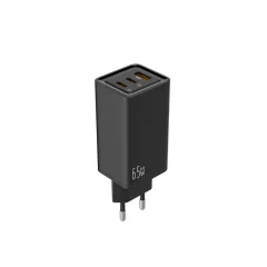 Leotec Loader 65W GAN HITRO LOAD 2 USB Type-C PD 1 USB-A Black