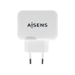 Aisens Cargador USB 17W 5V 3.4A 2XUSB CON CONTROL AI Blanco