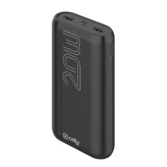 Celly Power Bank 20A Propower Max 22W MicrousB USBC Salidas 2 USB USBC Negro