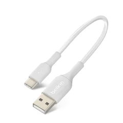 Izjemno kompakten prenosni 15 cm kabel USB v USB-C, Belkin - bel