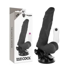 BASECOCK - ZGLOBNI VIBRATOR Z DALJINSKIM UPRAVLJANJEM ČRN 21 CM ČRNI TALLA 1