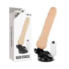 BASECOCK - REALISTIČNI NARAVNI VIBRATOR NA DALJINSKO UPRAVLJANJE 19,5 CM