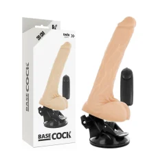 BASECOCK - REALISTIČNI NARAVNI VIBRATOR NA DALJINSKO UPRAVLJANJE S TESTISI 20 CM