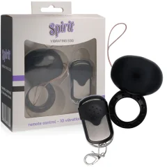 SPIRIT - VIBRATOR NA DALJINSKO UPRAVLJANJE BLACK COCK RING