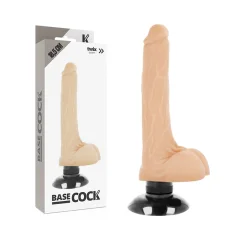 BASECOCK - REALISTIČNI VIBRATOR 2-1 NATURAL 18,5 CM