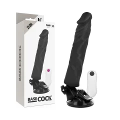 BASECOCK - REALISTIČNI VIBRATOR DALJINSKI UPRAVLJALNIK ČRN 21 CM NEGRO TALLA 1