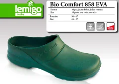 Bio Comfort Velikost 37, zelena 858 flip -flops