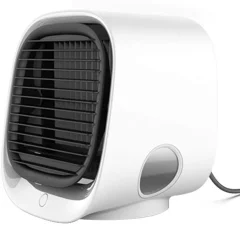 Hladilnik zraka 4-v-1 ventilator/vlažilec/čistilec zraka z LED belo