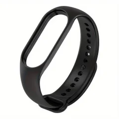 Riff silikonski pašček za Xiaomi Mi Band serije 3/4/5/6/7 črn