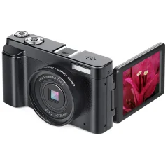 Digitalni fotoaparat 4K 48MP 3,0-palčni IPS zaslon s fiksnim fokusom Black