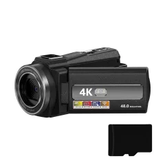 Kamkorder 4K/48MP/16x zoom/IR nočni vid/daljinski upravljalnik/32GB kartica