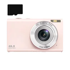 Digitalni fotoaparat 48MP 2.7K FHD 16X digitalni zoom, spletna kamera, samodejno ostrenje Black