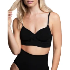 BYE BRA SEAMLESS BRA MEDIUM CONTROL- ČRNA M