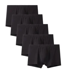 Spodnje hlače v bambus črni barvi - 5 paketov srednje velikosti