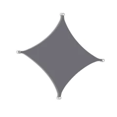 Vodoodporno sončno jadro / platno - 4x3 m Grey