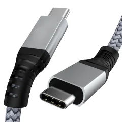 Kabel USB C, 240 W kabel USB 3.2, moški kabel USB-C 20 Gbps, polnilni kabel tipa C iz najlona, združljiv z MacBook Pro 16" MultiColor 2 m