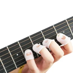 Silikonska zaščita prstov za kitaro 25 kom Transparent