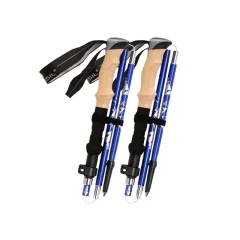 Ultralahke pohodniške palice pohodniške palice 5 delov 1 par Blue