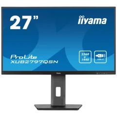 Monitor Iiyama 68,6 cm (27,0") XUB2797QSN-B1 2560x1440 100Hz IPS 1ms HDMI DisplayPort USB-C 65W DP-Out 4xUSB3.2 Pivot Zvočniki  sRGB99% RJ45