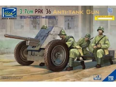 German 3.7cm Pak 36 Anti-Tank Gun w/Metal gun barrel