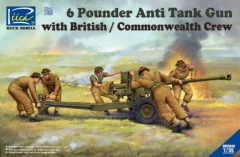 6 Pounder Anti Tank Gun with British/Commonwealth Crew