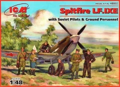 Spitfire LF Mk.IXe s piloti RAF in strokovno posadko