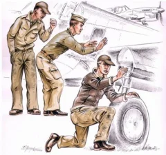 US Army machanics WW II (3 fig.)