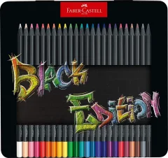 Barvice faber-castell black edition kovinska škatla 1/24