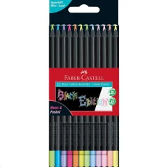 Barvice faber-castell black edition neon pastel 1/12