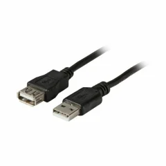 EFB podaljšek USB A-A 1,5m črn dvojno oklopljen K5248SW.1,5