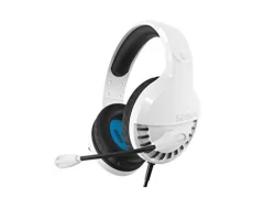 Indeca Business Gamer slušalke PS5 Seibun, Gaming slušalke: ergonomske slušalke s stereo zvokom in mikrofonom, 1 -metrski kabel s 3,5 mm Universal vhod, bela