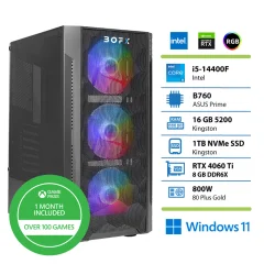 BOFX Leonis 4 i5-14400F 16GB/1TB/RTX4060TI/W11H+GP namizni računalnik