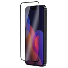 QDOS, OptiGuard Eco Glass Plus izjemno odporno kaljeno steklo za iPhone 15 Pro, Prozorno