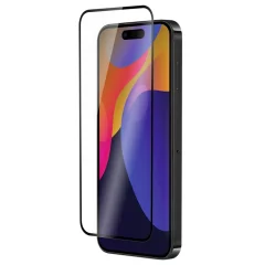 QDOS, OptiGuard Eco Glass Plus izjemno odporno kaljeno steklo za iPhone 15 Pro Max, Prozorno