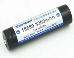 Li-Ion baterija 18650 3200 mAh 3.7V +micro USB