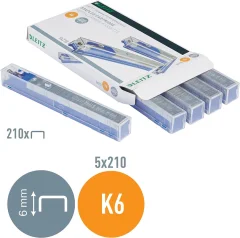 Sponke palične za spenjač v kaseti K6 Leitz 25 listov 210 sponk