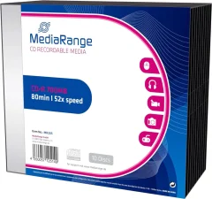 Cd-r mediarange 700 mb 1/10 slim