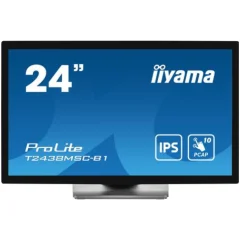 Monitor touch Iiyama 60,5 cm (23,8") T2438MSC-B1 1920x1080 POS IPS 5ms HDMI DisplayPort 2xUSB3.2 Zvočniki  7H PCAP, 10-točkovni občutljiv na prst, rokavico, stylus pisalo