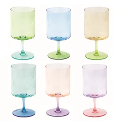 Set kelih za cocktail Rainbow 360ml / 6 kos / steklo