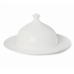 Okrogel krožnik s pokrovom Talia 33xh18cm / bel / porcelan