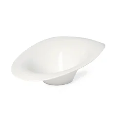 Ovalna skleda Febe 29x25xh10cm / bela / porcelan