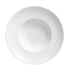 Krožnik pasta bowl Seaside 27cm / bel / okrogel / porcelan