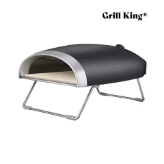 GRILL KING Pizzaiolo Light 12 plinska pizza pečica + plinski regulator s cevjo, črna