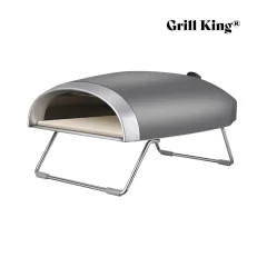 GRILL KING Pizzaiolo Light 12 plinska pizza pečica + plinski regulator s cevjo, siva